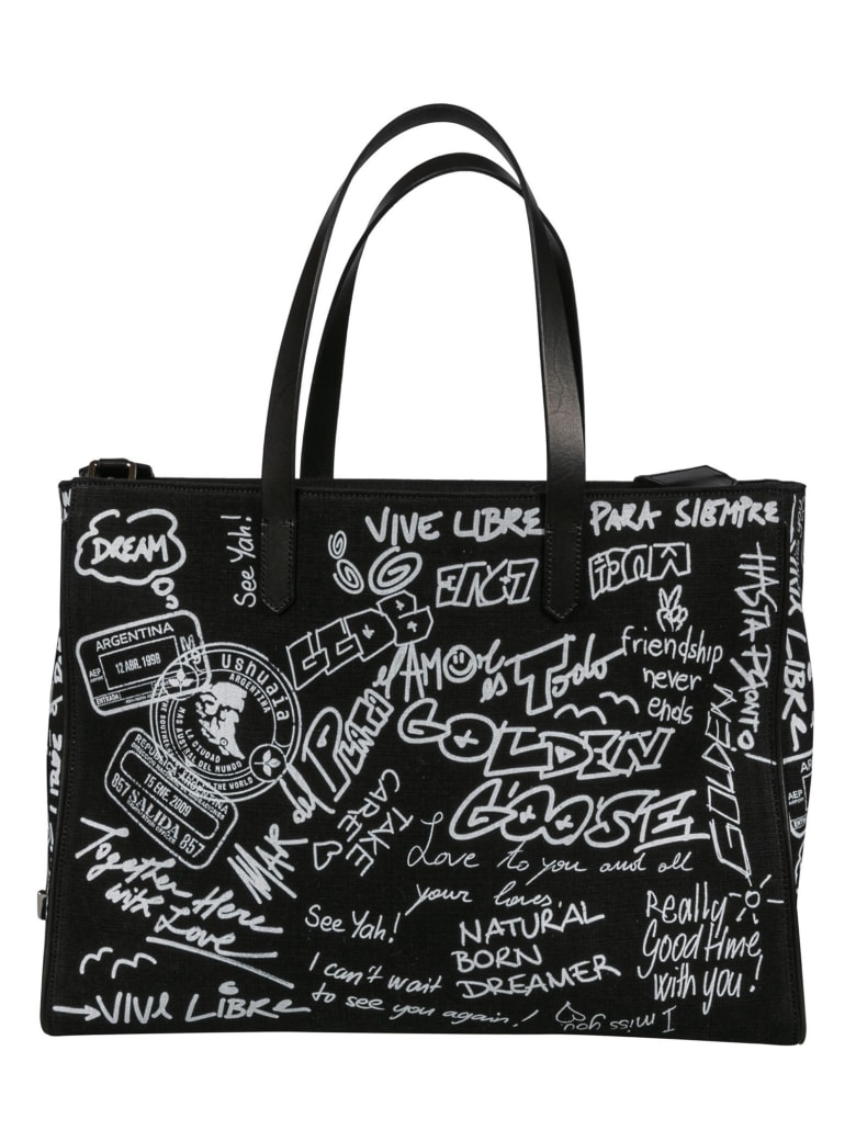 Golden Goose California Classic Tote - Black/White