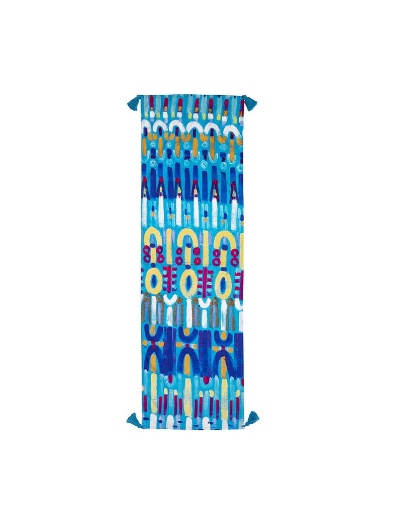 Le Botteghe su Gologone Runner Colores 140x50 Cm - Fantasy Cyan