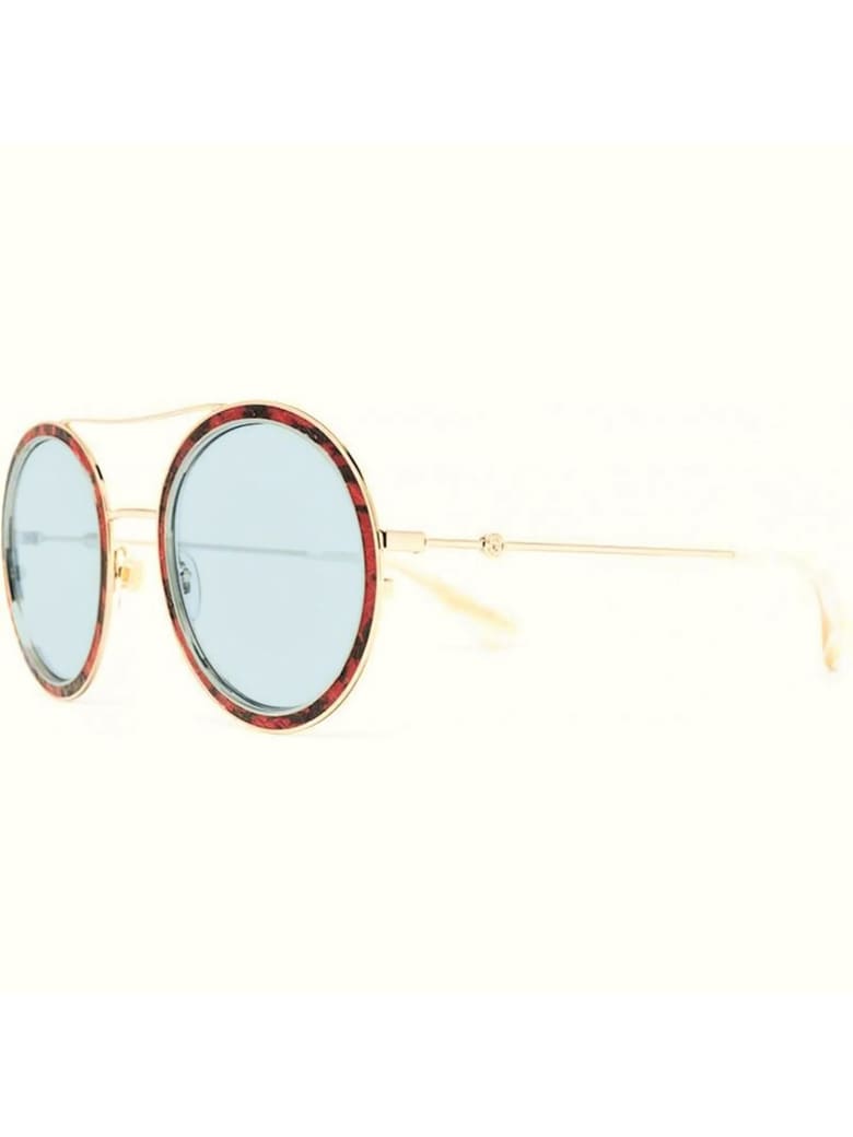 gucci leather sunglasses