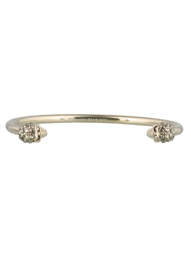 Alexander McQueen Skull Thin Bracelet - Gold