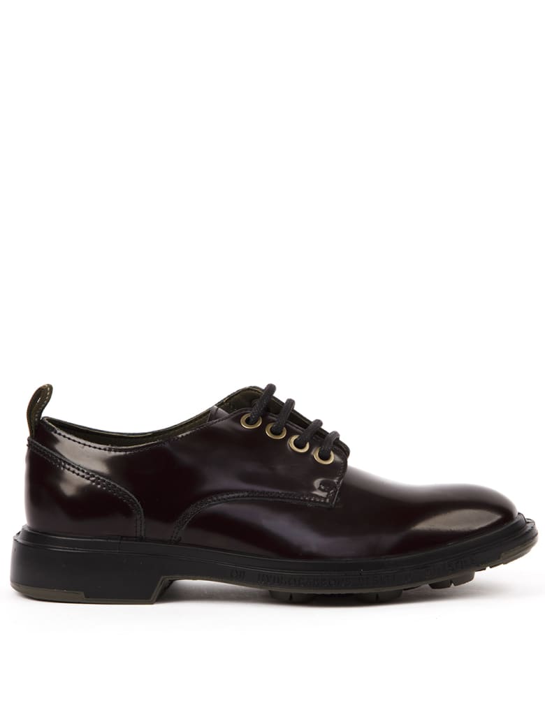 Pezzol 1951 Brushed Leather Derby Shoes - Aubergine
