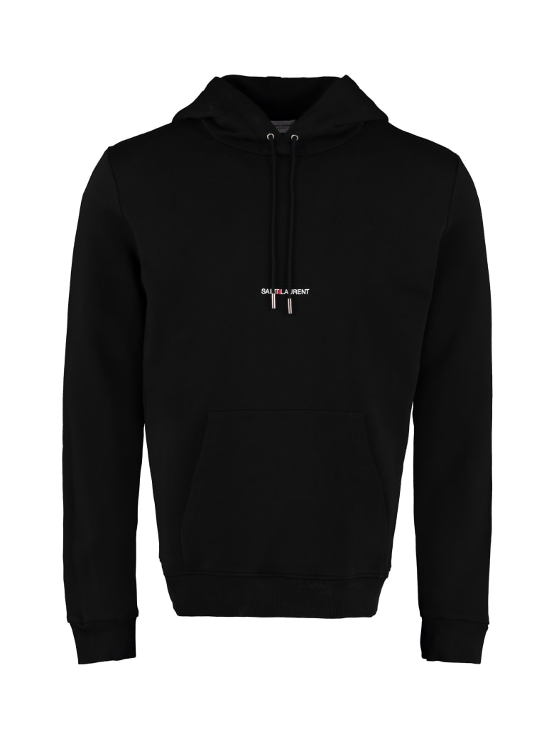 Saint Laurent Cotton Hoodie - Nero