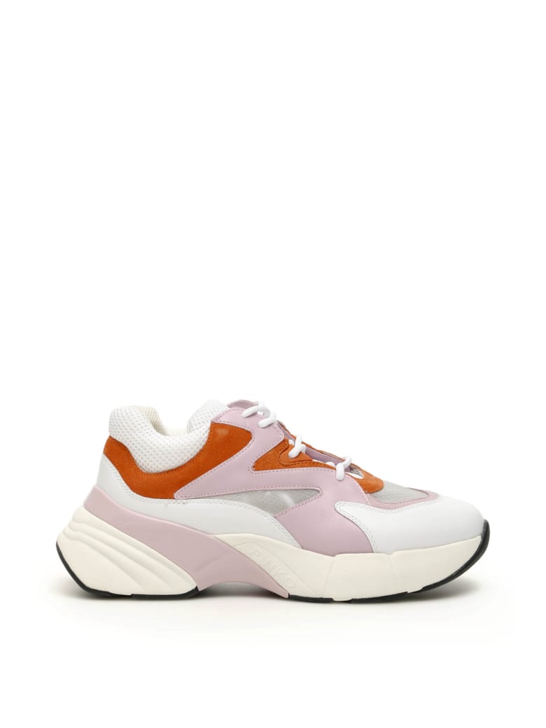 Pinko Maggiorana Sneakers - BIANCO ROSA ARANCIO (White)