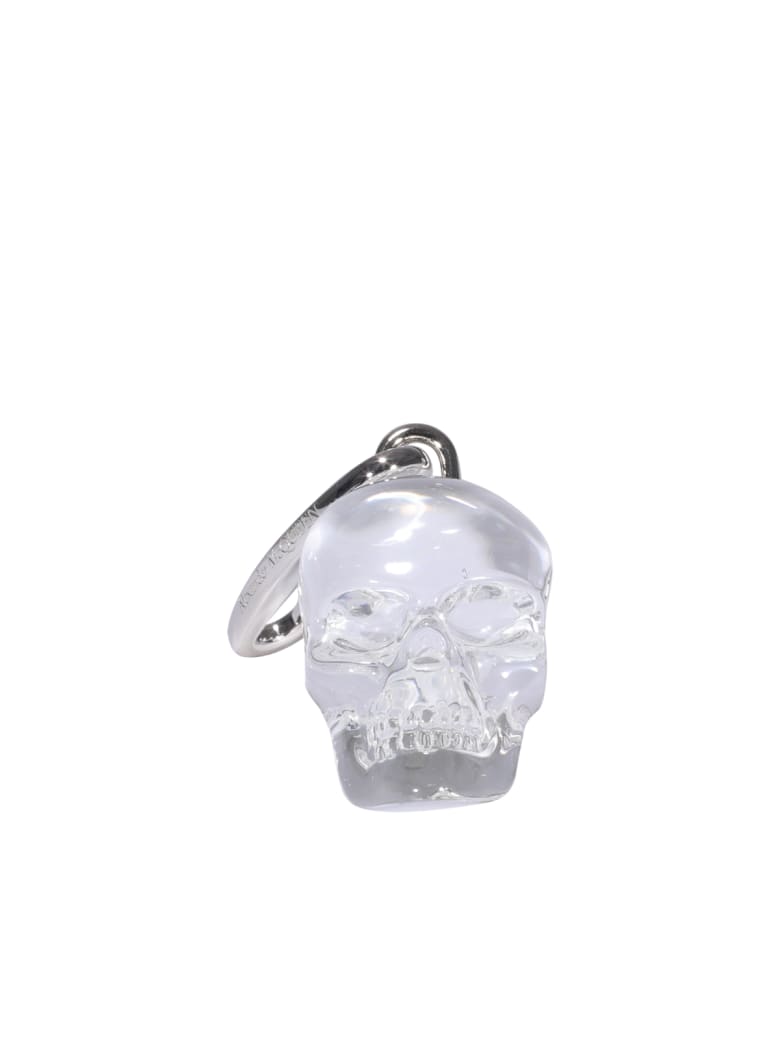 Alexander McQueen Skull Keyring - White