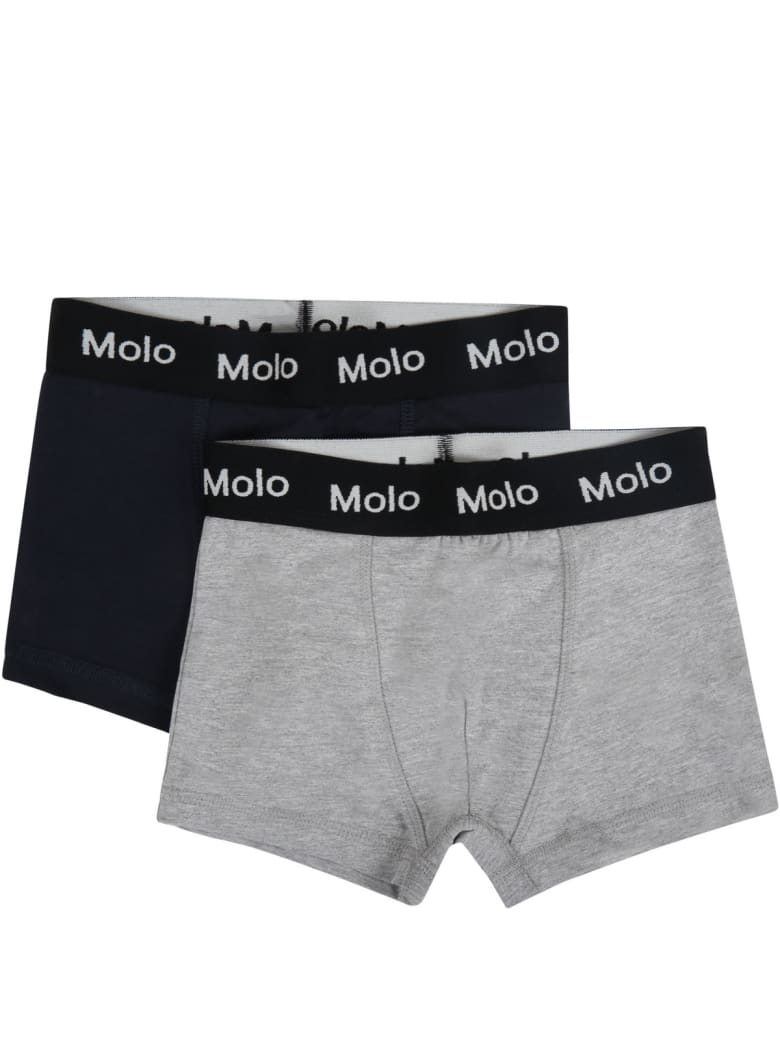 Molo Multicolor "justin" Set For Boy With Logo - Multicolor