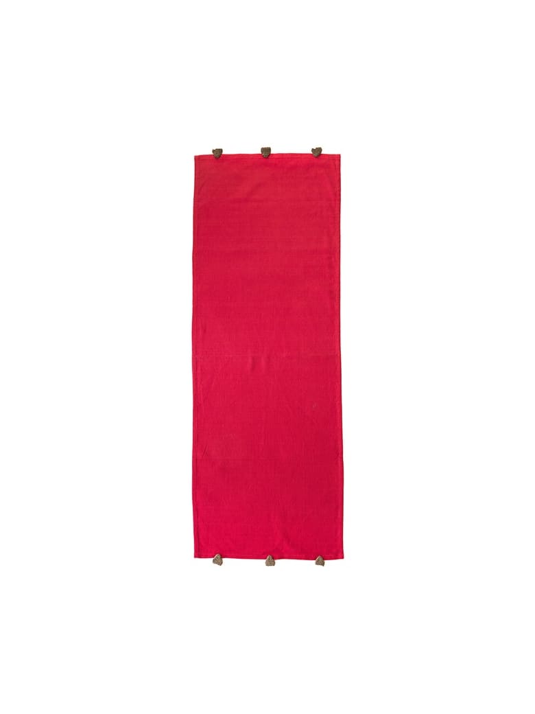Le Botteghe su Gologone Runner Crochet 130x50 Cm - Red
