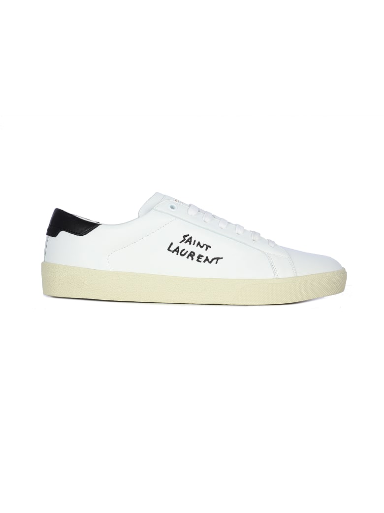 Saint Laurent Andy Sl06 Low Small Logo - Blanc Optique Black