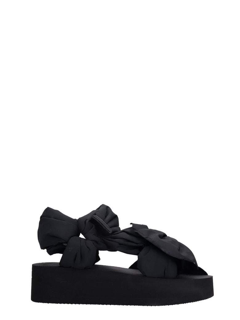 RED Valentino Flats In Black Synthetic Fibers - black