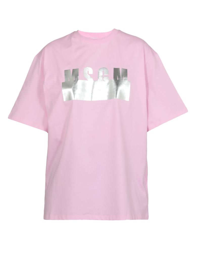 MSGM Cotton T-shirt - PINK