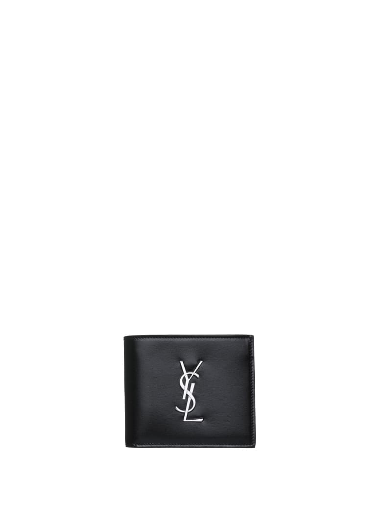 Saint Laurent East/west Monogram Wallet - Nero