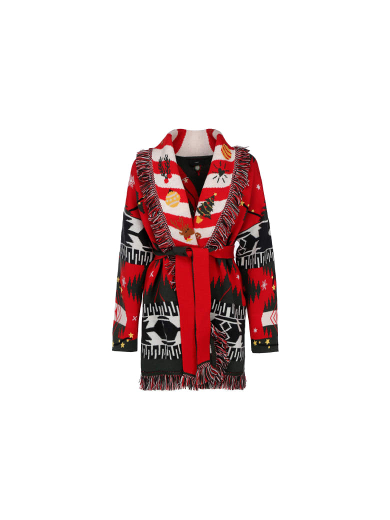 Alanui Candy Cane Cardigan - Bright Green
