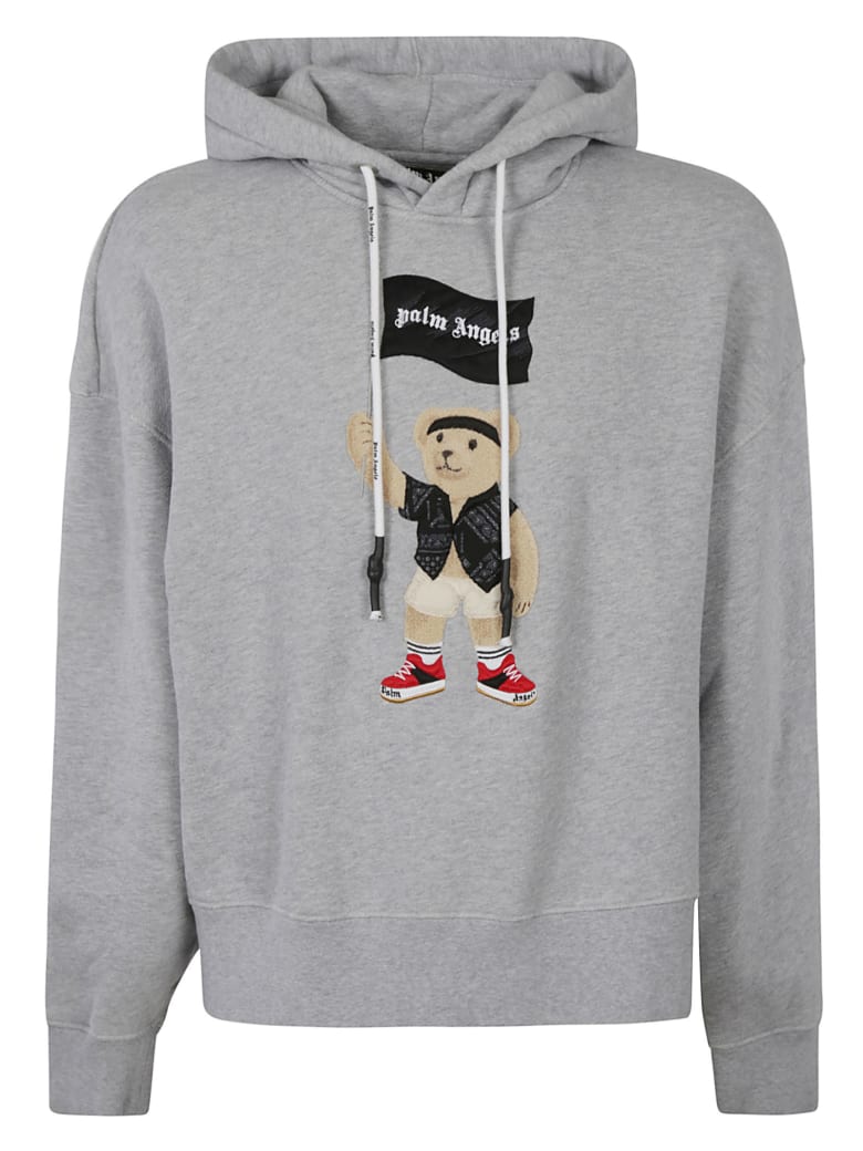 Palm Angels Pirate Bear Hoodie - Grigio