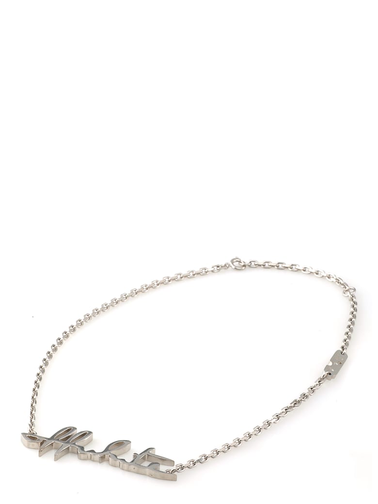 Off-White Met Logo Necklace - SILVER NO