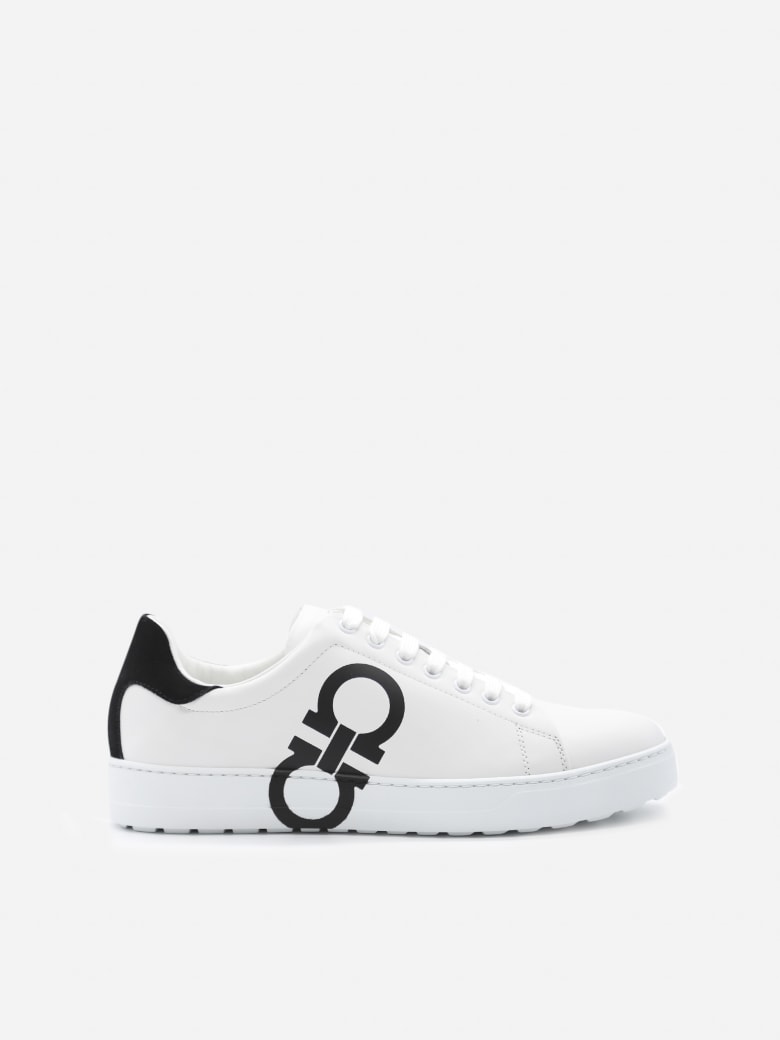 salvatore ferragamo leather sneaker