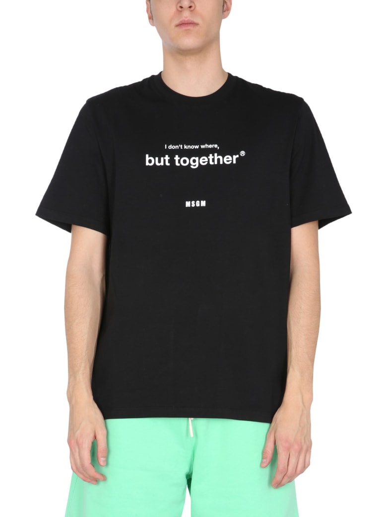 MSGM Crew Neck T-shirt - NERO