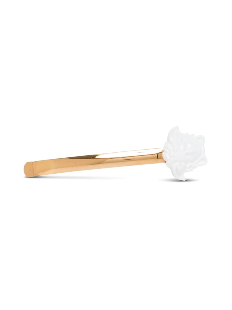 Versace Small Medusa Hair Clip - White