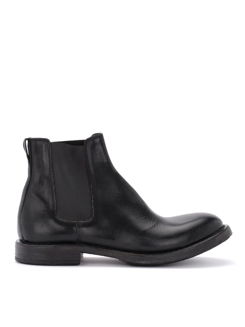 letterlijk Brutaal oogsten Moma Cusna Boot Made Of Black Leather With Elastic Inserts | italist