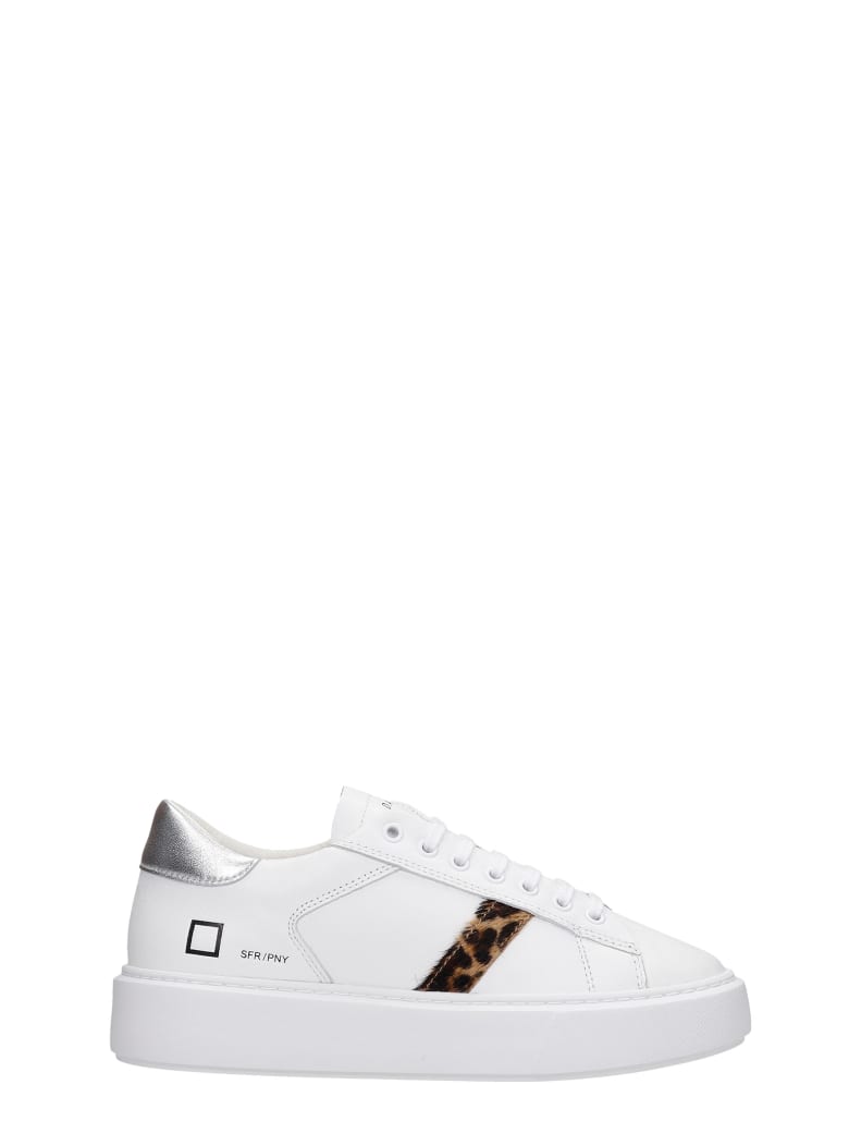 D.A.T.E. Sfera Sneakers In White Leather - white