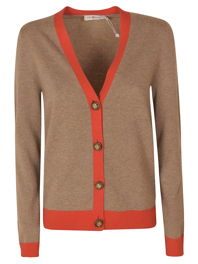 tory burch color block cashmere cardigan