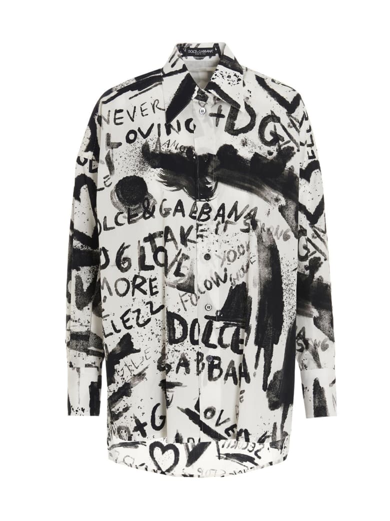 Dolce & Gabbana 'dg Next' Shirt - Black&White