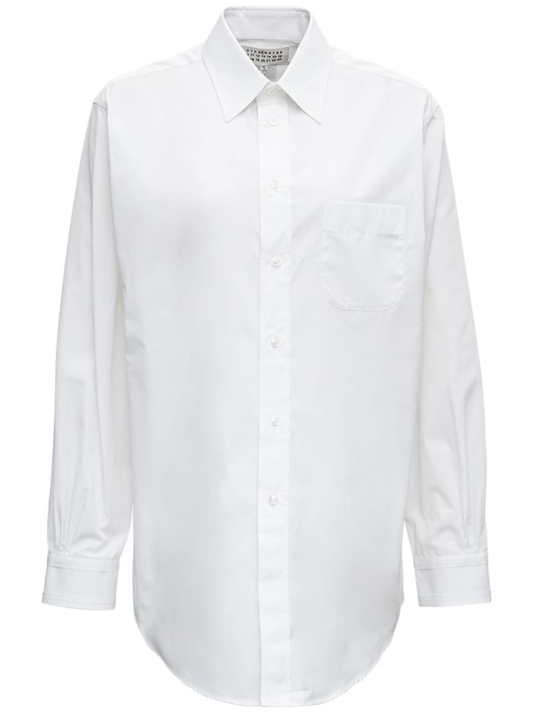 Maison Margiela White Cotton Poplin Shirt - White
