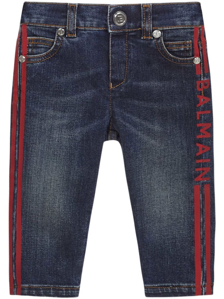 Balmain Paris Kids Jeans - Blue