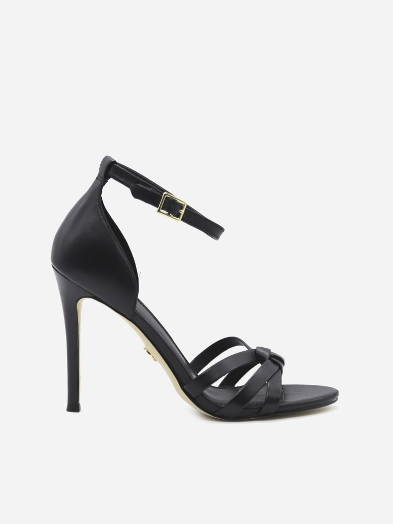 MICHAEL Michael Kors Brinkley Leather Sandals - Black