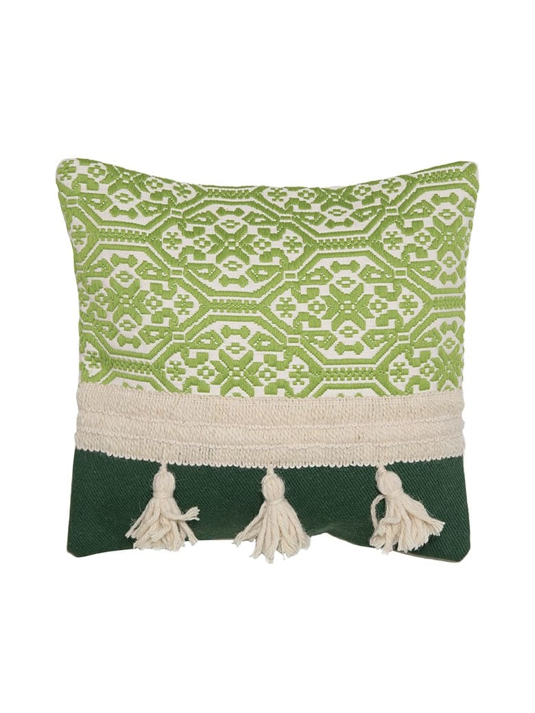 Le Botteghe su Gologone Cushions Trama 50x50 Cm - Green Fantasy