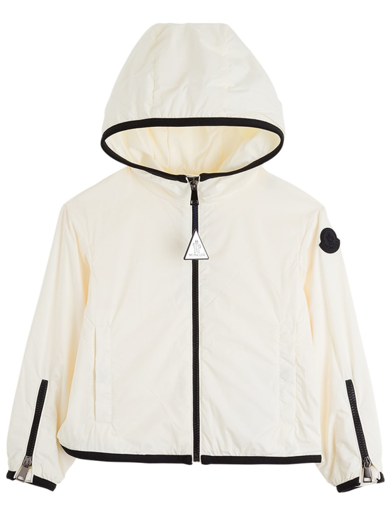 Moncler Breanna Nylon Jacket With Contrasting Profiles - White