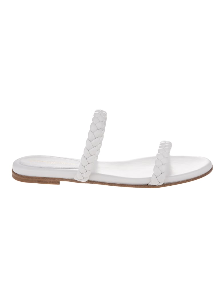 Gianvito Rossi White Marley 05 Flat Sandal