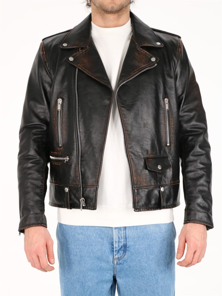saint laurent leather jacket mens