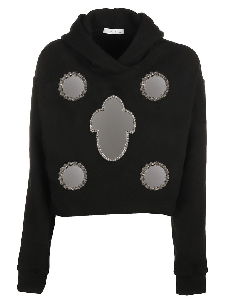 AREA Crystal Mirror Hoodie - BLACK