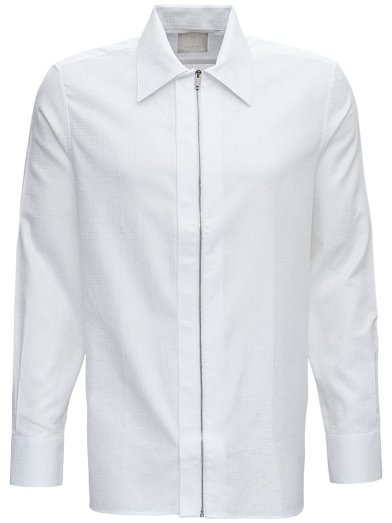 Givenchy 4g Jacquard Cotton Shirt - White