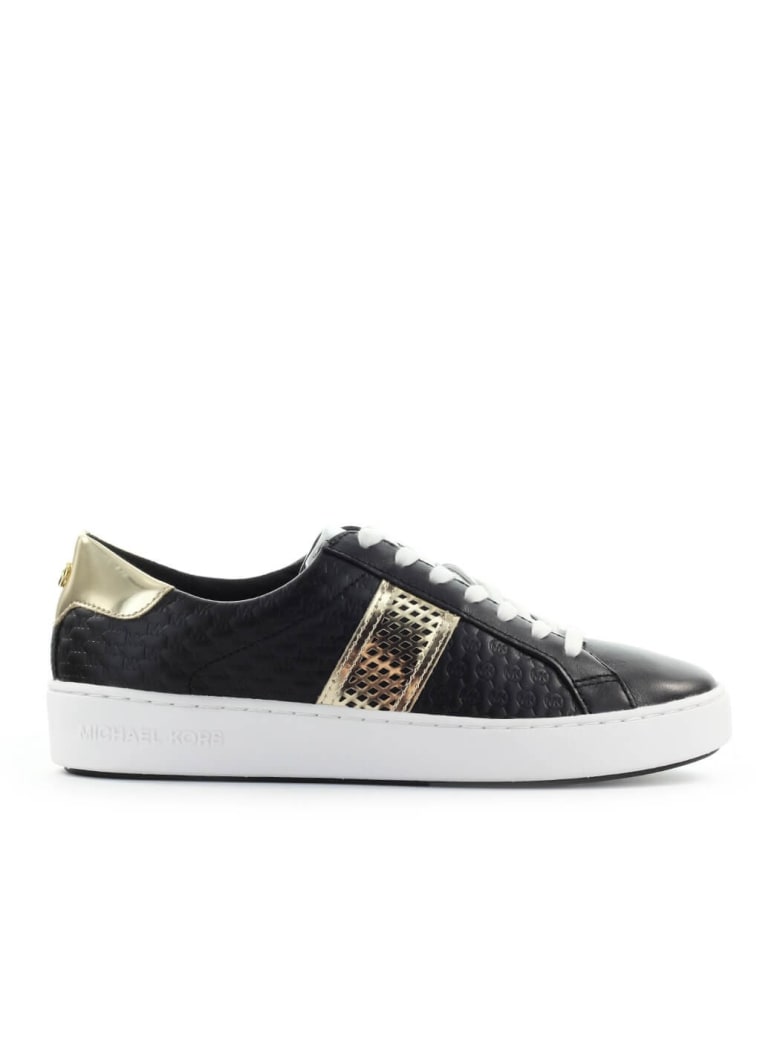Michael Kors Irving Stripe Lace Up Black Sneaker - Nero