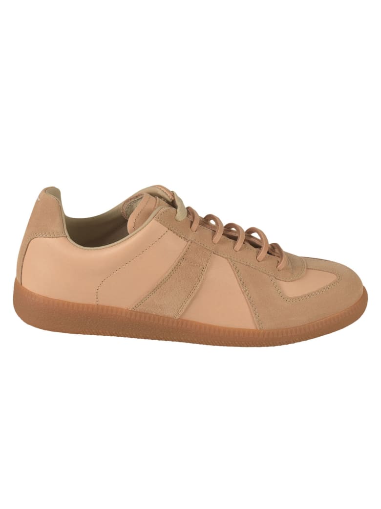 Maison Margiela Paneled Sneakers - Beige
