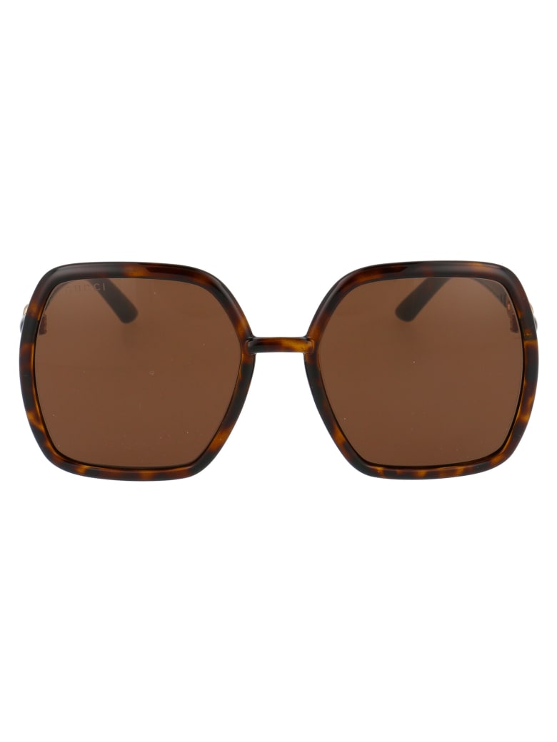 Gucci Gg0890s Sunglasses - 002 HAVANA HAVANA BROWN