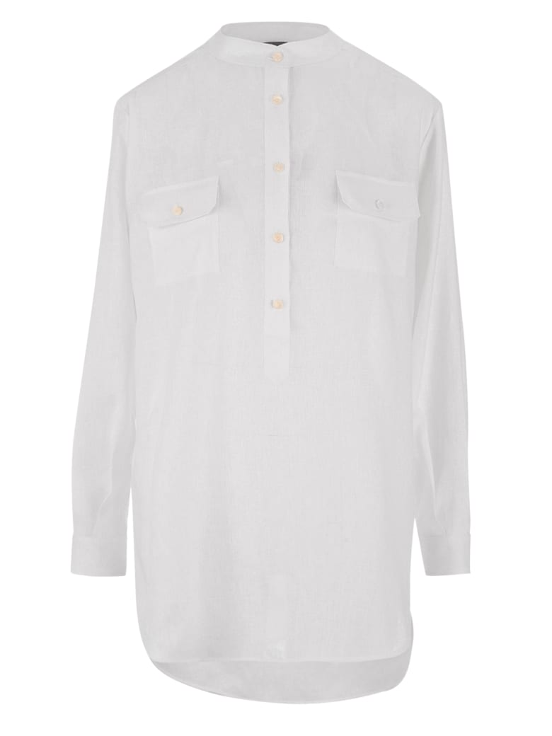 Kiton Shirt Linen - WHITE