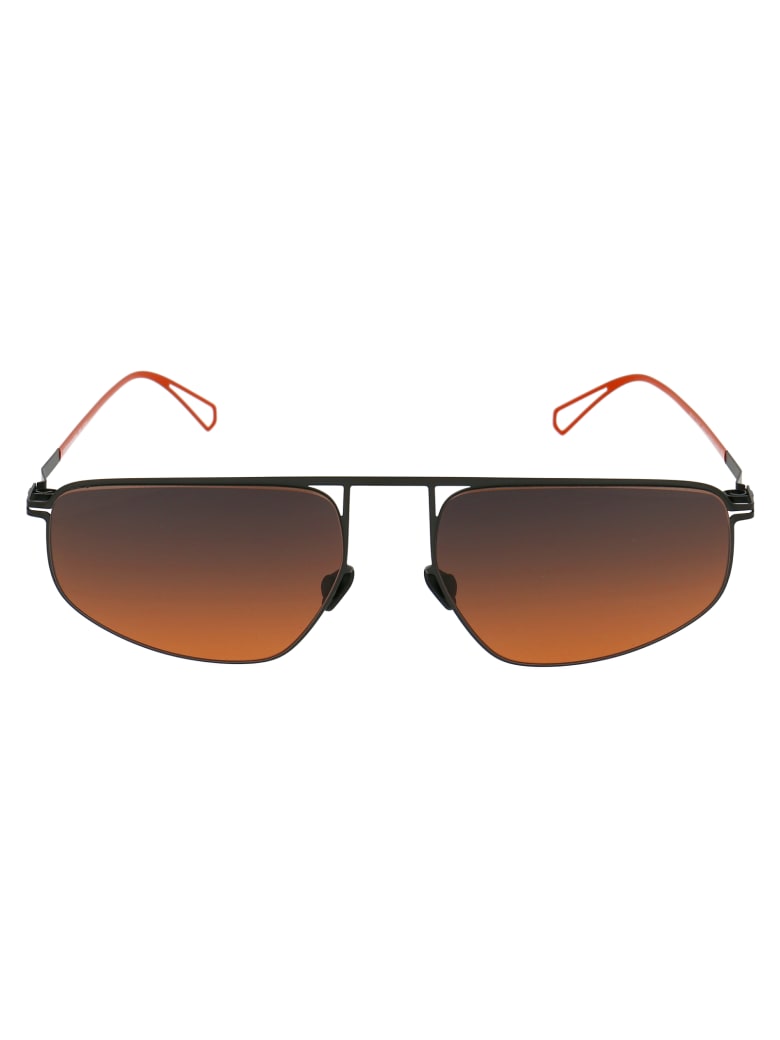 Mykita Nat Sunglasses - 814 C62 BLACK/POW11 | BLACK ORANGE GRADIENT