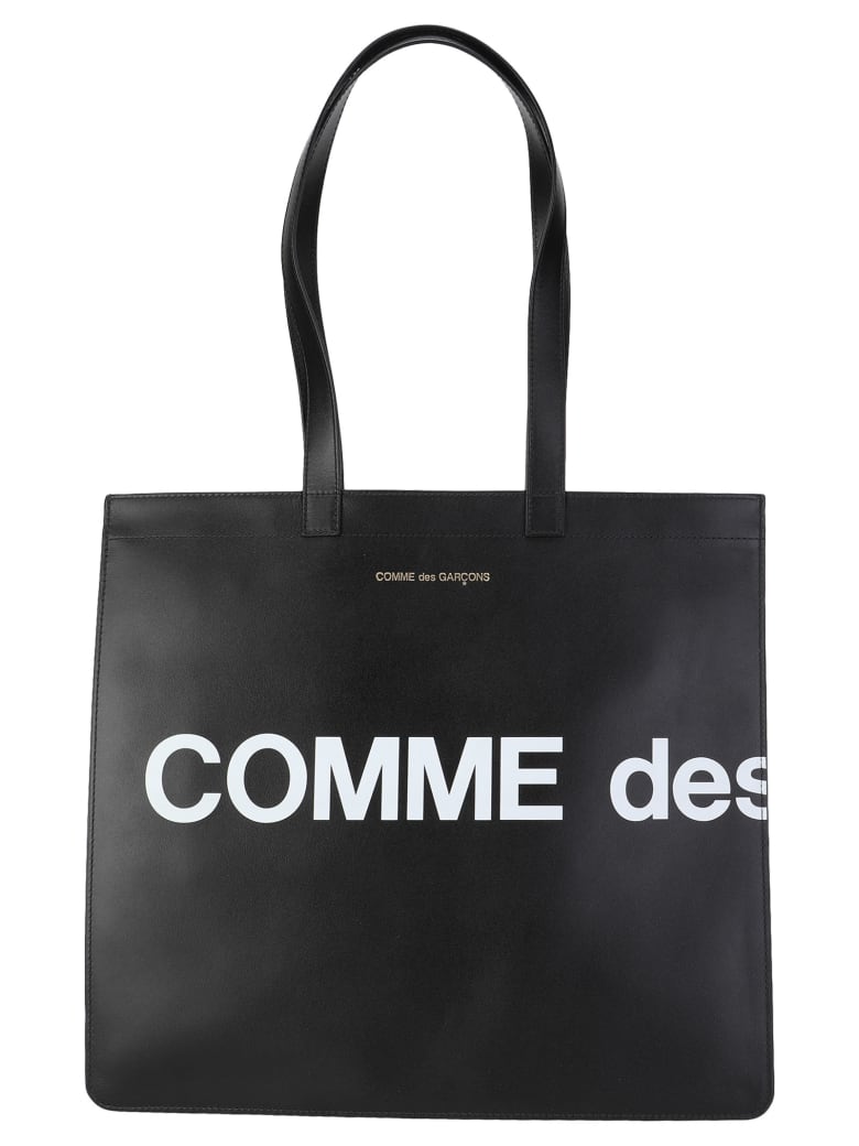 Comme des Garçons Wallet Comme Des Garcons Wallet Huge-logo Tote Bag - BLACK