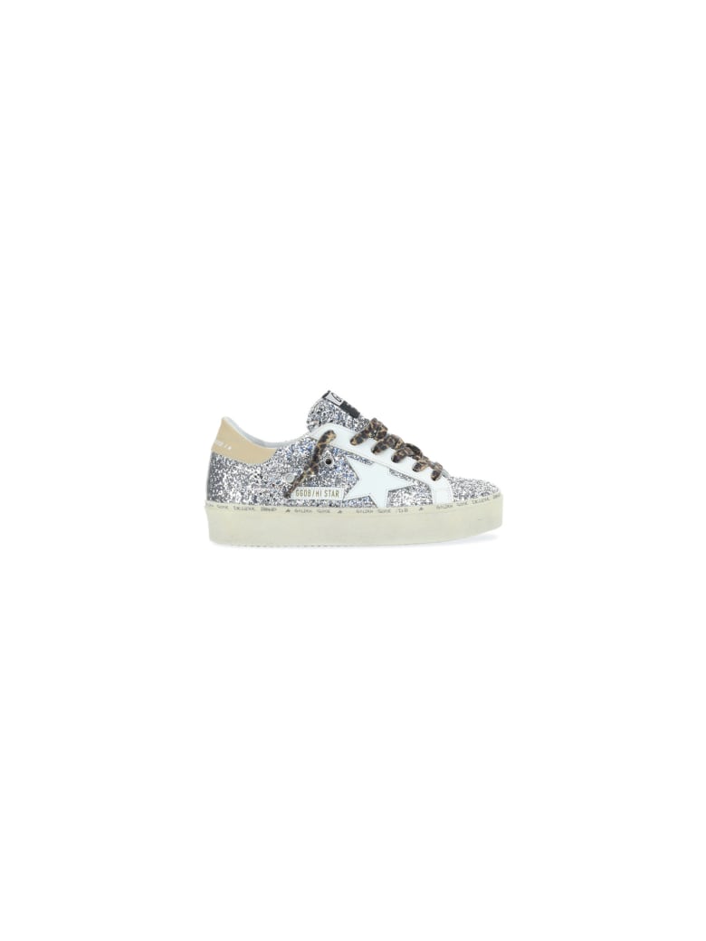 Golden Goose Hi Star Sneakers - Glitter argento