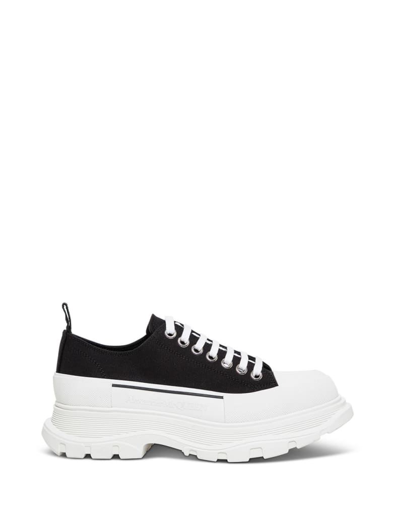 Alexander McQueen Tade Slick Fabric Sneakers - Black