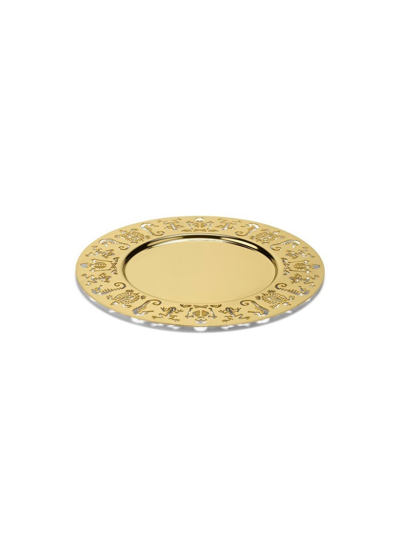 Ghidini 1961 Perished - Round Tray Polished Gold - Polished gold