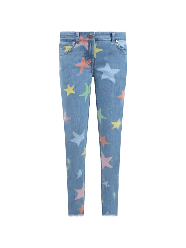 blue jeans with stars
