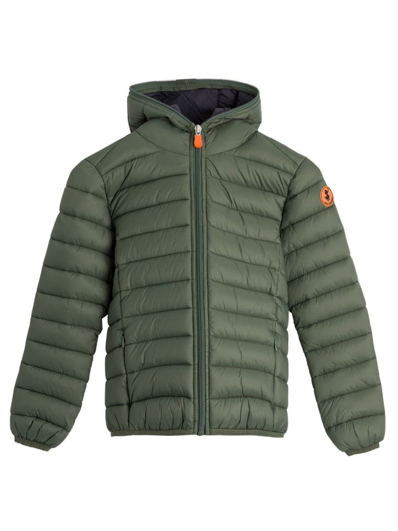 Save the Duck Hooded Puffer Jacket - Green