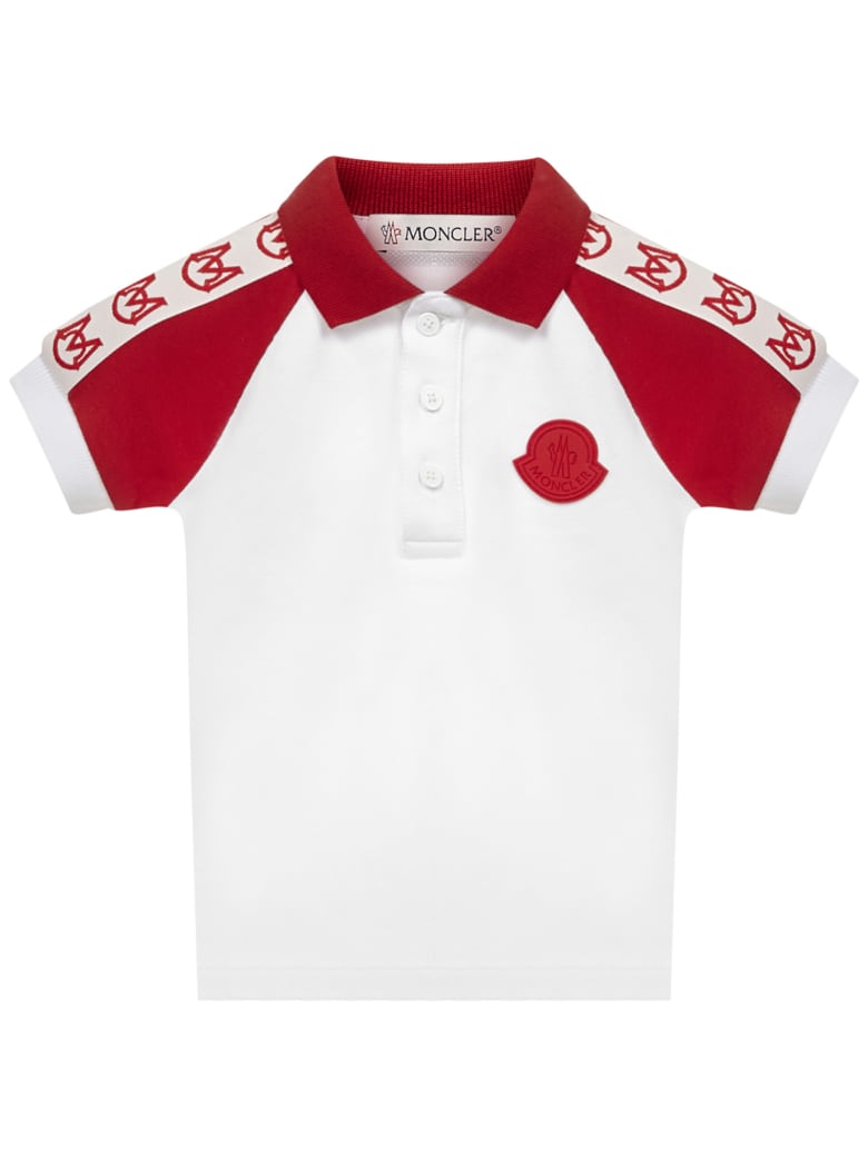 Moncler Enfant Polo Shirt - White