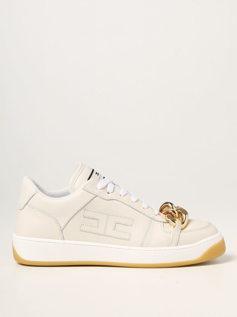 Elisabetta Franchi Sneakers Elisabetta Franchi Chain Sneakers In Leather |  italist