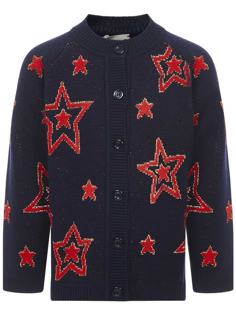 Gucci Junior Cardigan - Red/blue