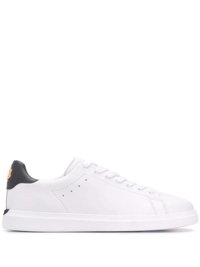 Tory Burch White Leather Sneakers With Logo - White