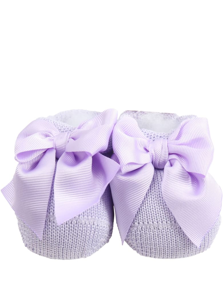 Story loris Lilac Baby Bootee For Babygirl - Violet