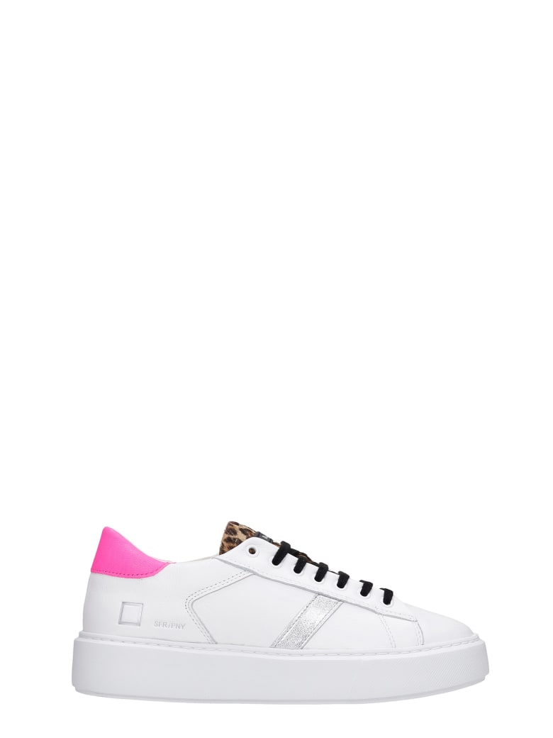 D.A.T.E. Sfera Sneakers In White Leather - white